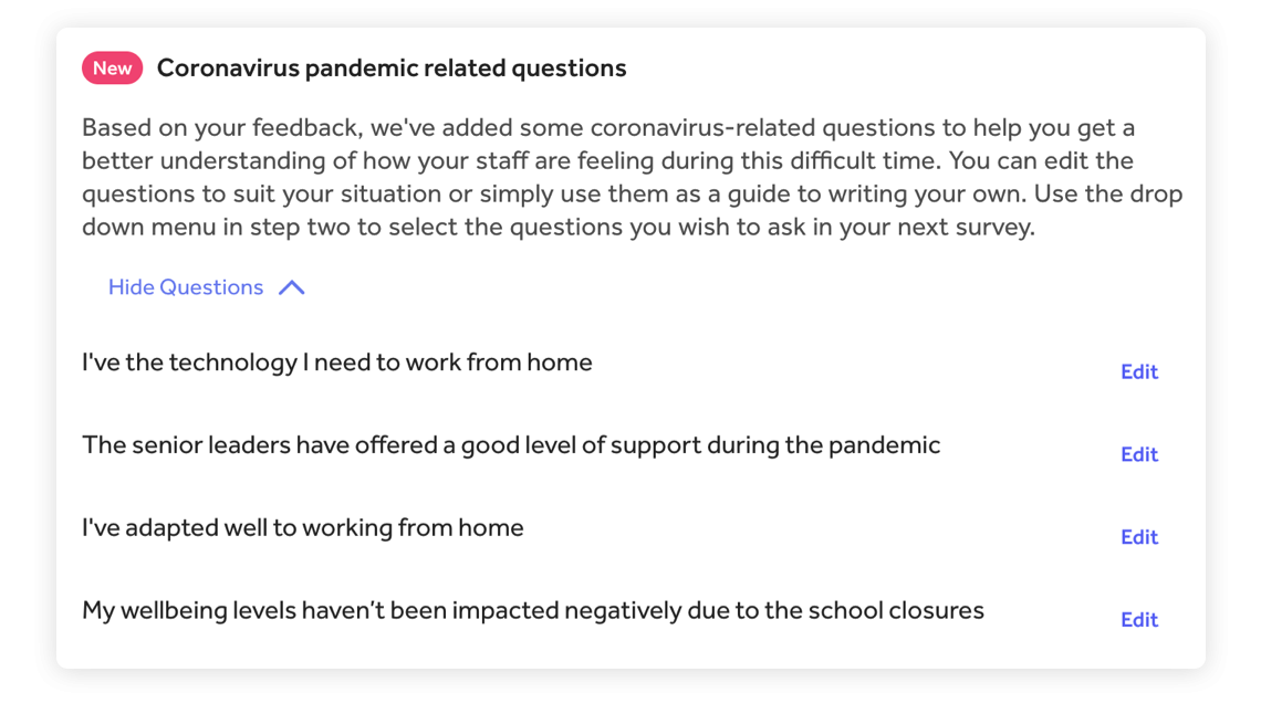 Coronavirus questions