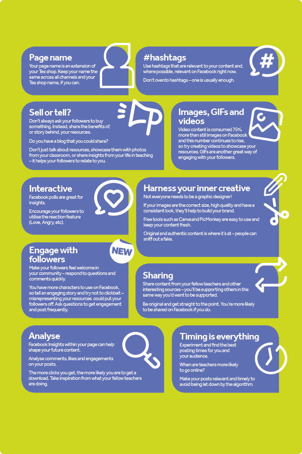 Faebook best practice guide infographic