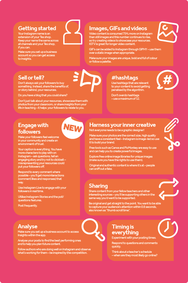 Instagram best practice guide infographic