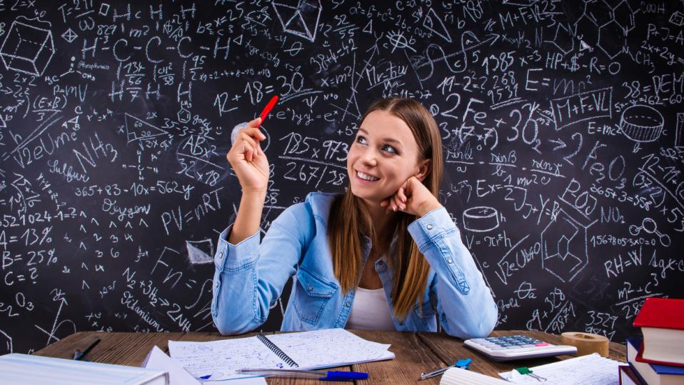 Secondary student learning fractions, decimals and percentages using worksheets and activities