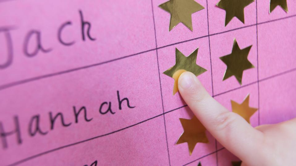 Teacher using a Reward System to Recognise Good Behaviour