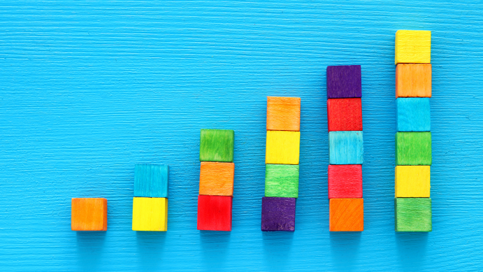 Colourful Bar Chart Representing KS1 & KS2 Statistics Lessons In Primary Maths