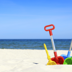 Image of the seaside to inspire seaside activities for EYFS