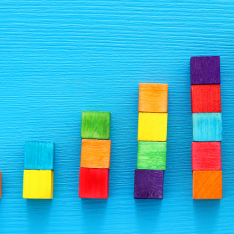 Colourful Bar Chart Representing KS1 & KS2 Statistics Lessons In Primary Maths