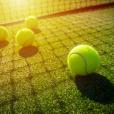 Tennis balls and net showing Wimbledon and tennis-themed resources for primary and secondary