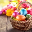 Easter Basket With Easter Eggs Inside, Activities For Primary Pupils