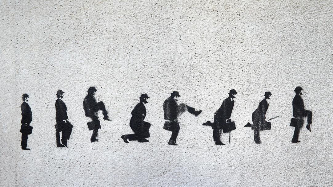 Teacher walking