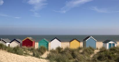 Beach Huts In The East Of England