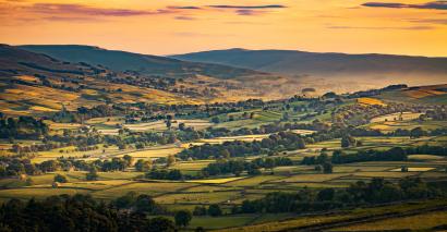Sunset In Wensleydale, Yorkshire