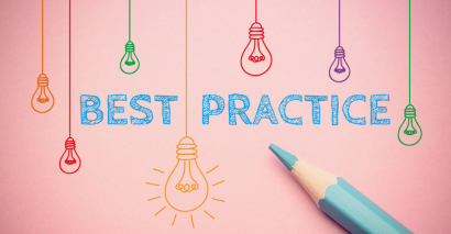 Colourful Drawing Of The Word Best Practice.