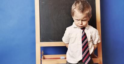 Child with tie