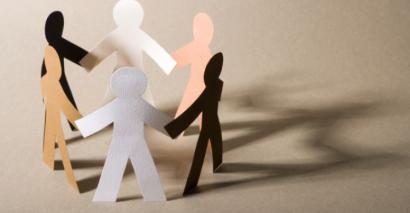 Paper People Holding Hands To Represent EYFS & Primary Friendship