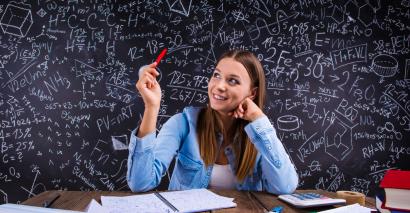 Secondary student learning fractions, decimals and percentages using worksheets and activities