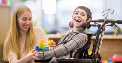 Child with special needs at school