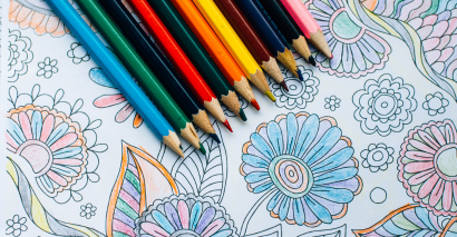 Mindfulness colouring page for primary pupils