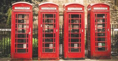Red Telephone Boxes Symbolising The Different Aspects Of British Values