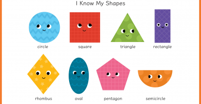 2D shapes with names to show resources for primary pupils learning about 2D and 3D shapes properties