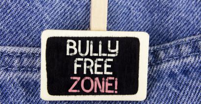 Bully Free Zone badge for resources for anti-bullying week in secondary