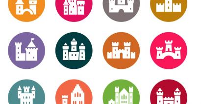 Castle images to represent KS3 and KS4 secondary history resources for the classroom