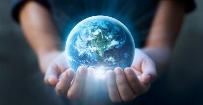 Earth in our hands to show climate change resources for secondary Geography students