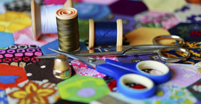 Textiles Materials Ready For Lessons At The Start-of-term