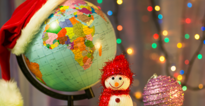 Festive snowman globe to signify KS3 and KS4 Christmas lessons and activities in secondary