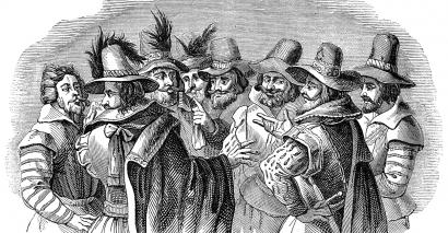 The Gunpowder plot being formed illustration for Bonfire Night resources