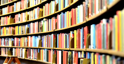 School library for reading for pleasure and reading activities