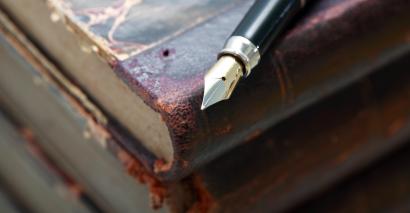 Poetry Book Resource For Secondary Students With A Fountain Pen for analysing unseen poetry