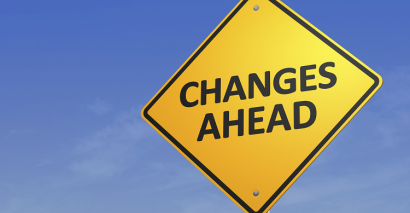 Sign showing change and easing students into secondary school life at Year 7 KS3 for transition