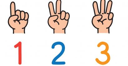 Fingers and numbers to demonstrate subitising resources for EYFS and KS1 pupils
