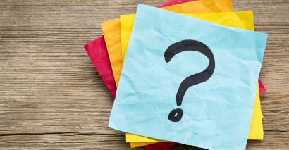 Question Mark On Paper In End-of-term RE Quiz Lesson for secondary students