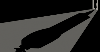 Silhouette Man With Trilby Representing J B Priestley's An Inspector Calls