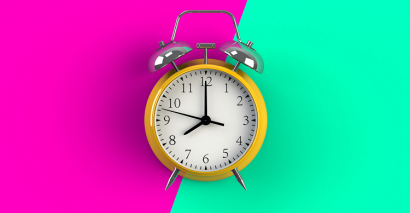 Brightly Coloured Alarm Clock To Represent KS1 & KS2 Primary Maths Lessons On The Topic Of Time