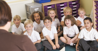 Primary pupils enjoying learning from essential primary schemes of work at the start of term