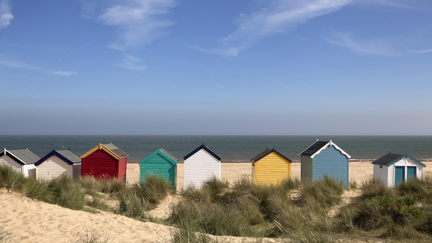 Beach Huts In The East Of England