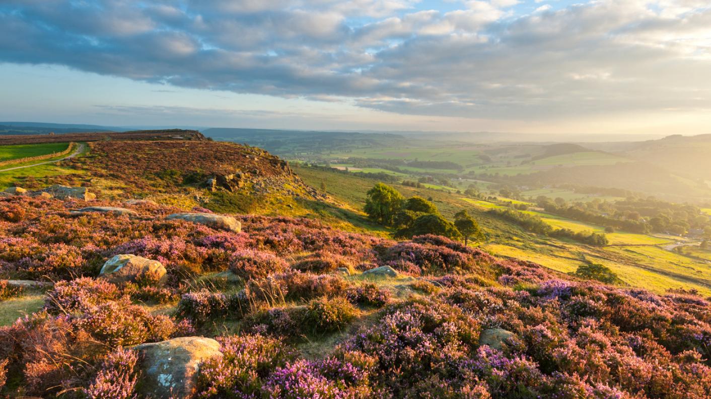 A View Of The Peak District In North West England