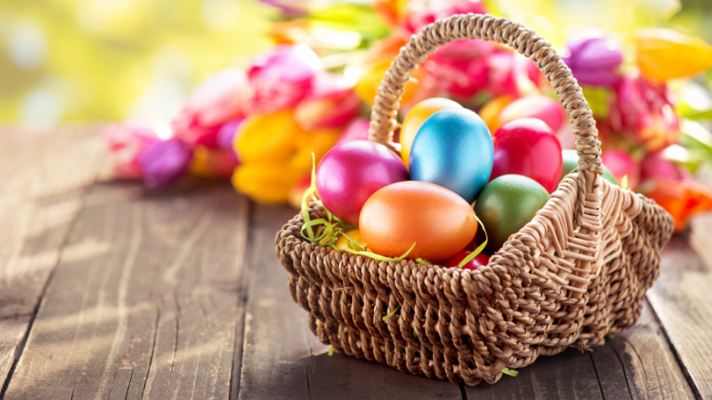 Easter Basket With Easter Eggs Inside, Activities For Primary Pupils