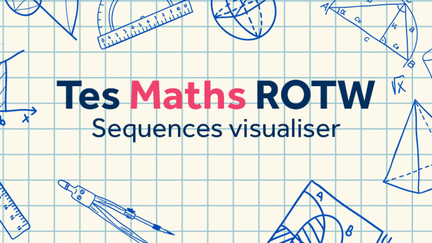 Tes Maths ROTW, Sequences Visulaiser, Linear Sequences, Secondary