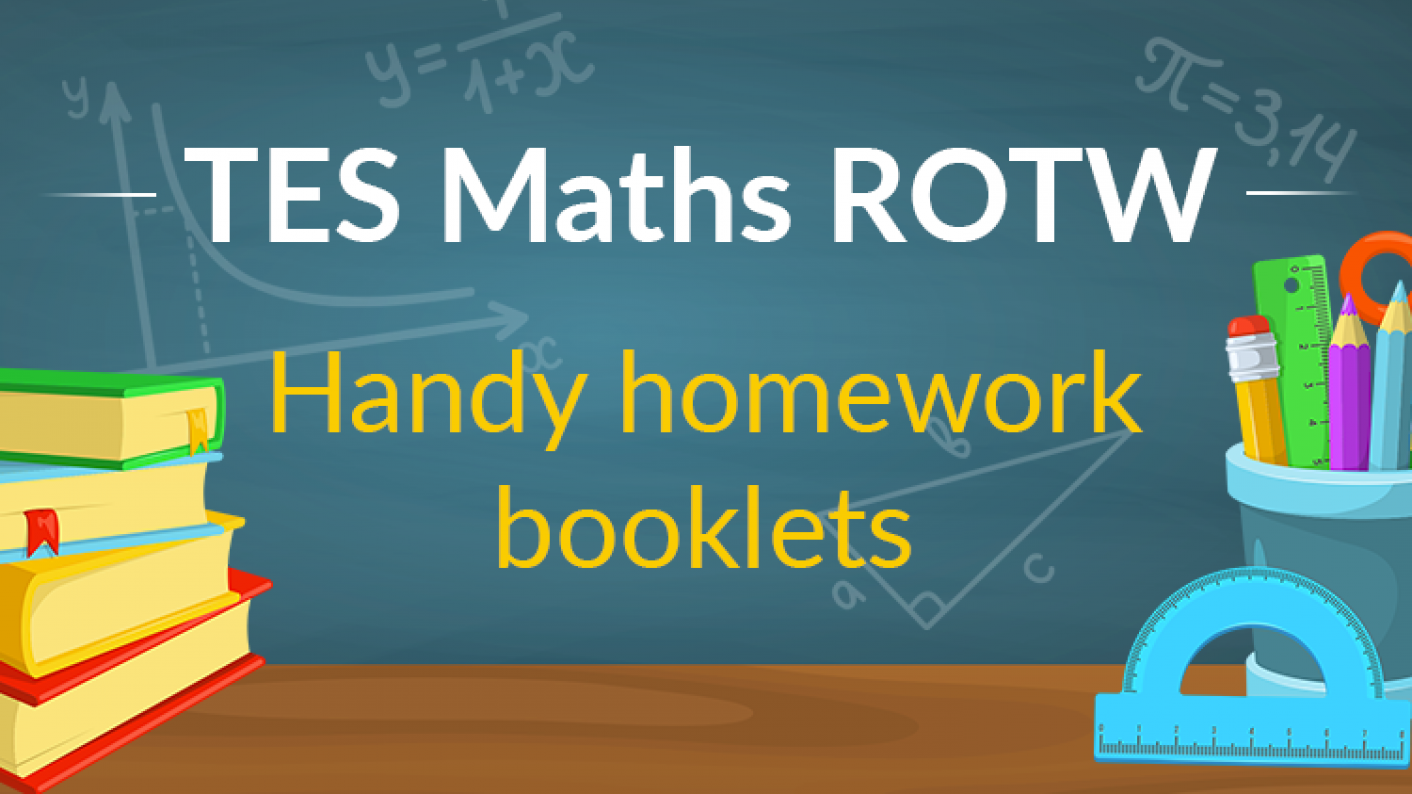 TES Maths, ROTW, Homework Booklets, Differentiated, Resource, Secondary, KS3, KS4, GCSE, Year 7, Year 8, Year 9, Year 10, Year 11