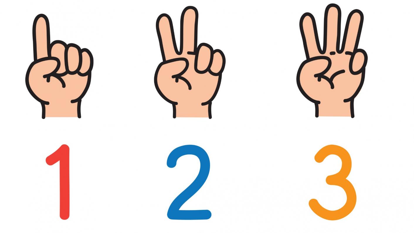 Fingers and numbers to demonstrate subitising resources for EYFS and KS1 pupils