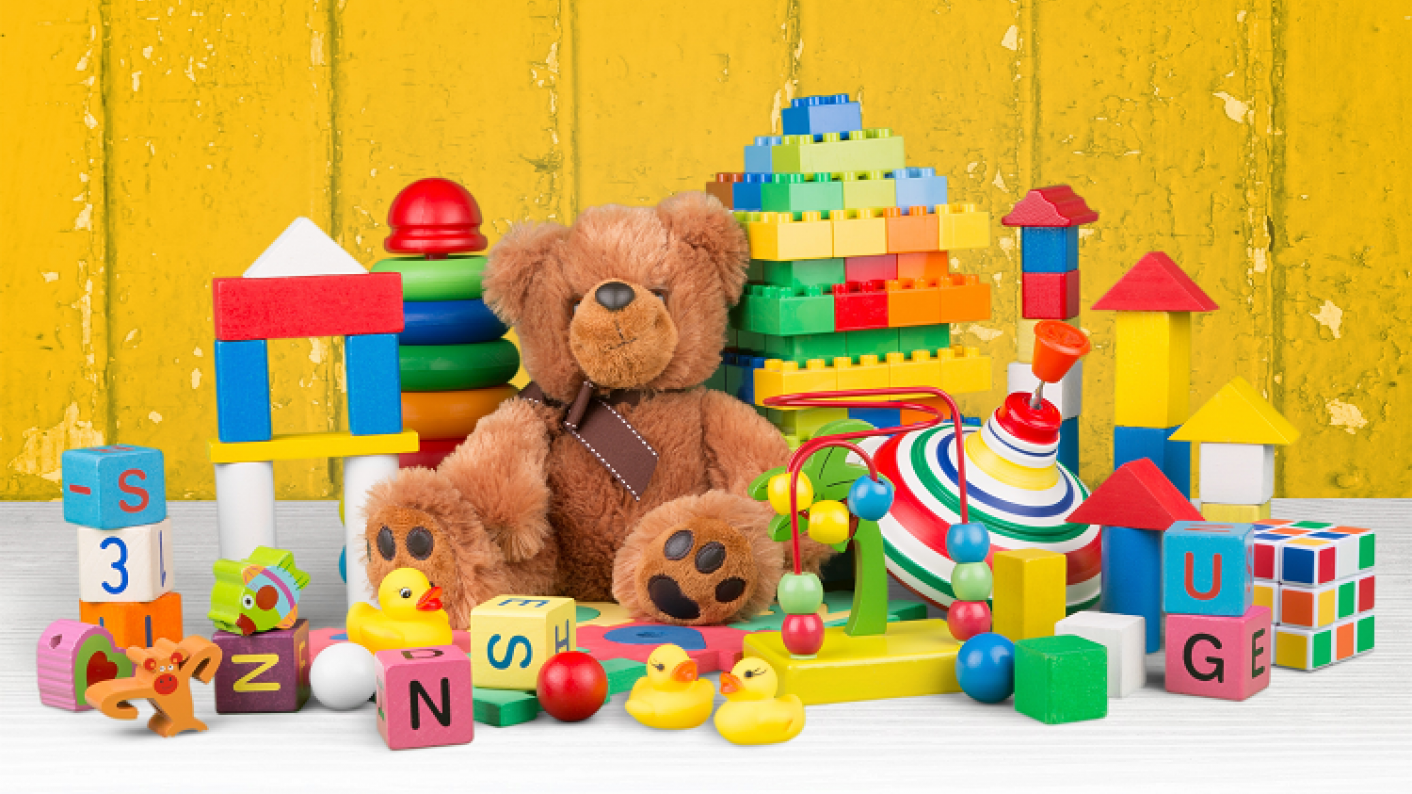 Collection of toys for resources to teach toys with EYFS and primary pupils