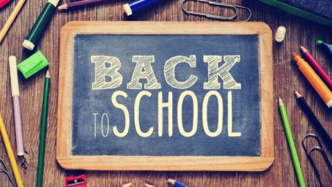 back to school chalkboard
