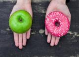 apple and doughnut, healthy schools