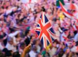 Union Jack waving, at the Last Night of the Proms