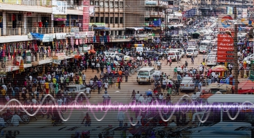 Kampala Uganda busy street