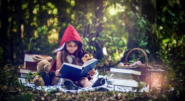 Reading battle fairytale woods