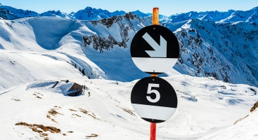 Black ski run
