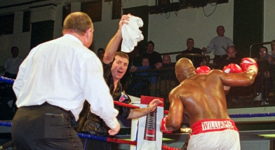 Boxing throwing in towel
