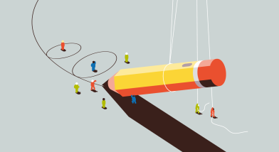 Illustration of pencil including 